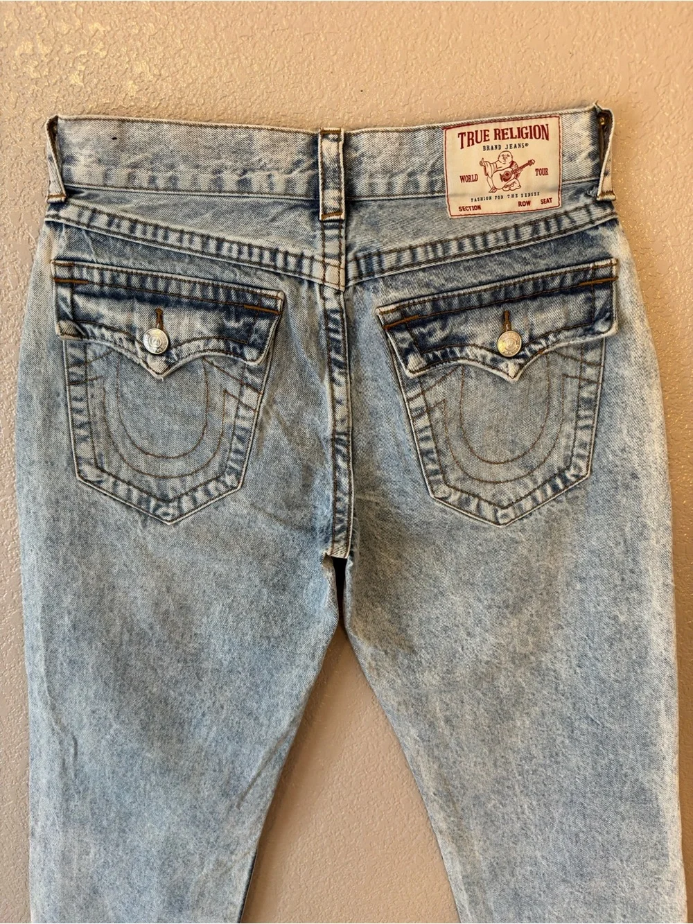 True Religion Light Blue High-Rise Denim Jeans
